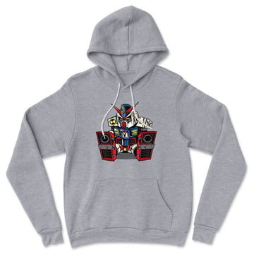 Sleepy Robot Hoodie in Athletic Heather color